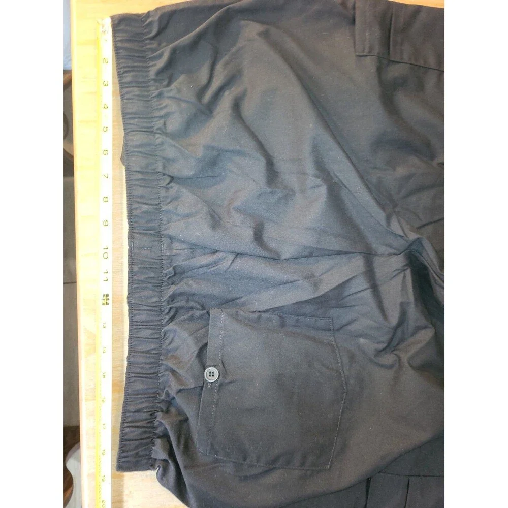 Landau Essentials Men's Cargo Scrub Pants Black XL Regular NWT 8555 Relaxed Fit